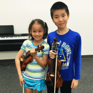 Violin students at Vivaldi Music Academy - Bellaire location
