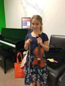 Violin student, Addison wins All City Orchestra in Houston