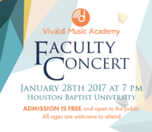 Faculty Concert at Houston Baptist University