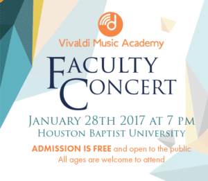 Vivaldi Music Academy Faculty Concert 1/28
