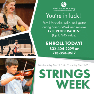 Violin lessons, Cello Lessons, Guitar Lessons at Houston's premier Music School, Vivaldi Music Academy