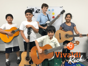 Vivaldi Rocks - Guitar performance class for students at Vivaldi Music Academy