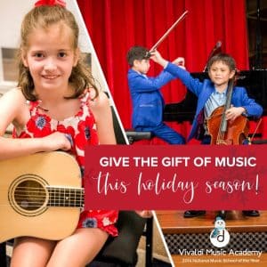 Music Lessons - Gift Certificate - Vivaldi Music Academy