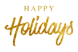 Happy Holidays - PNG - Newsletter